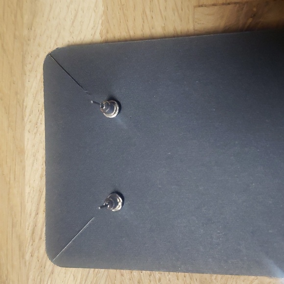 Blue and pink dangle earrings - Picture 2 of 2